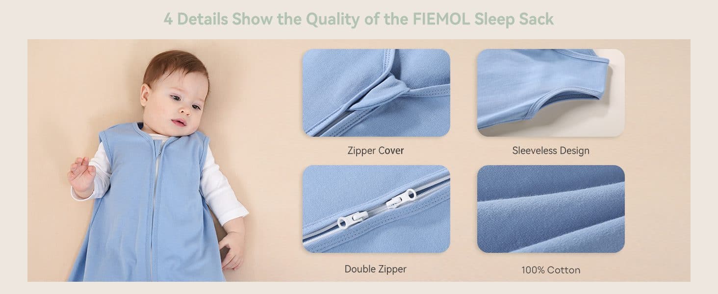 Baby Sleep Bag Light-colored 3 Piece Pack Sleeping Wearable Blankets Sleep Sack baby sleep bag light colored 3 piece pack sleeping wearable blankets 6 12 months sleep sack