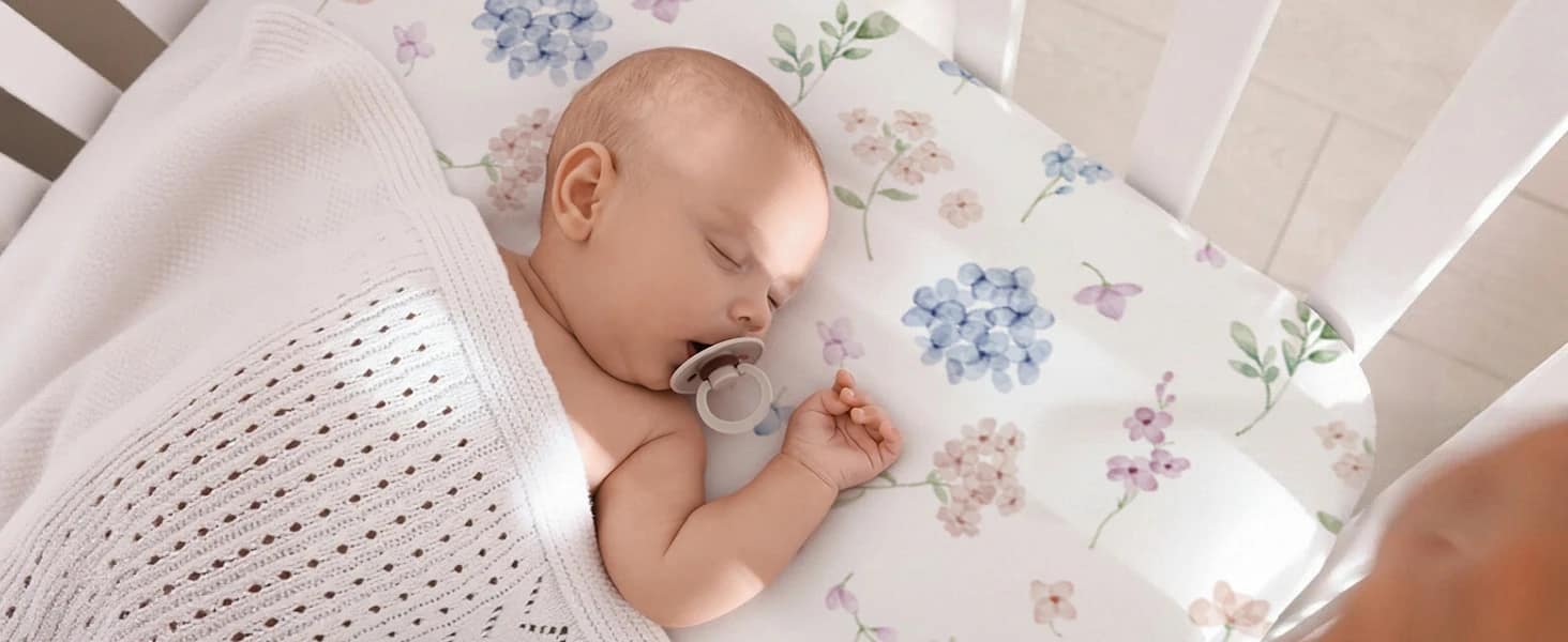 Toddler Bed Sheets Fitted for 52”x28” Standard Crib and Toddler Mattresses 4 Pack Baby Crib Sheet Baby Crib Sheet 9 7