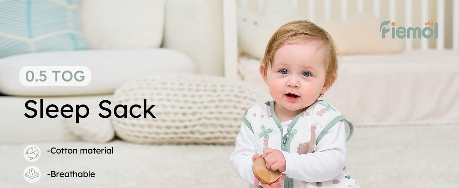 Baby Sleeping Bag Single Pack Infant Wearable Blanket Soft Sleep Sack for Baby Green PC A 1