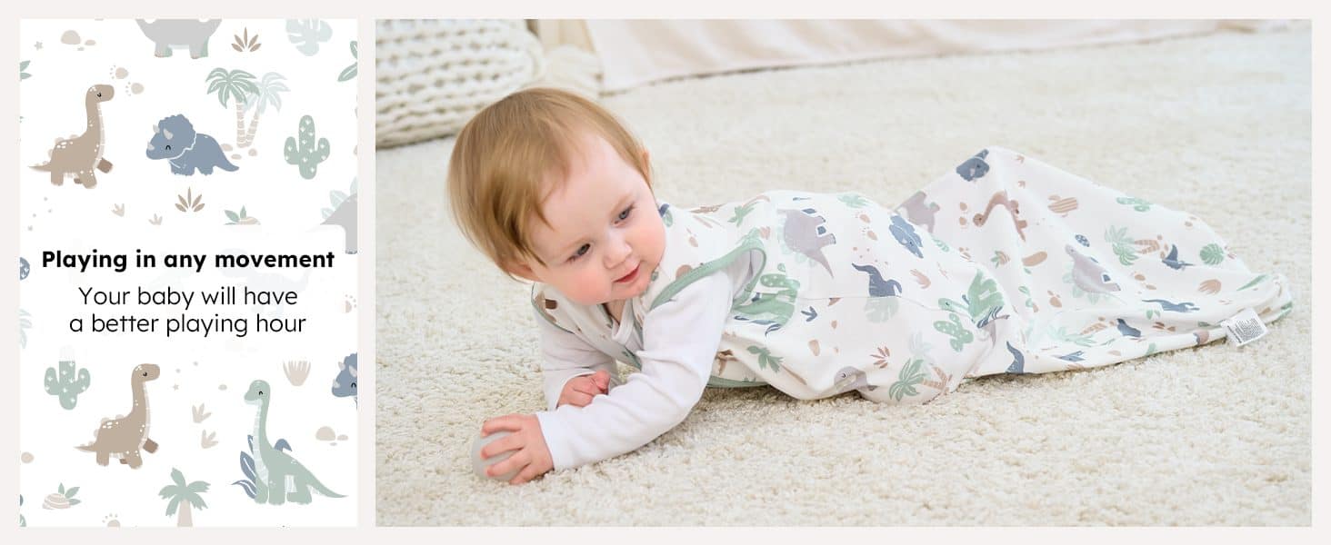 Baby Sleeping Bag Single Pack Infant Wearable Blanket Soft Sleep Sack for Baby Green PC A 6 1