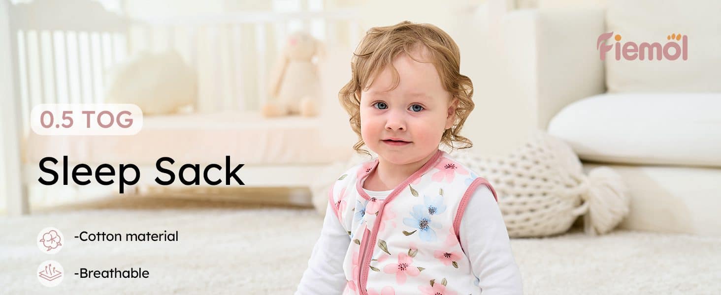 Baby Wearable Sleeping Bag Cotton Sleep Sacks Single Pack Pink Fellow Baby Girl Sleep Sack sleeping sack for newborn and infant baby sleep sack