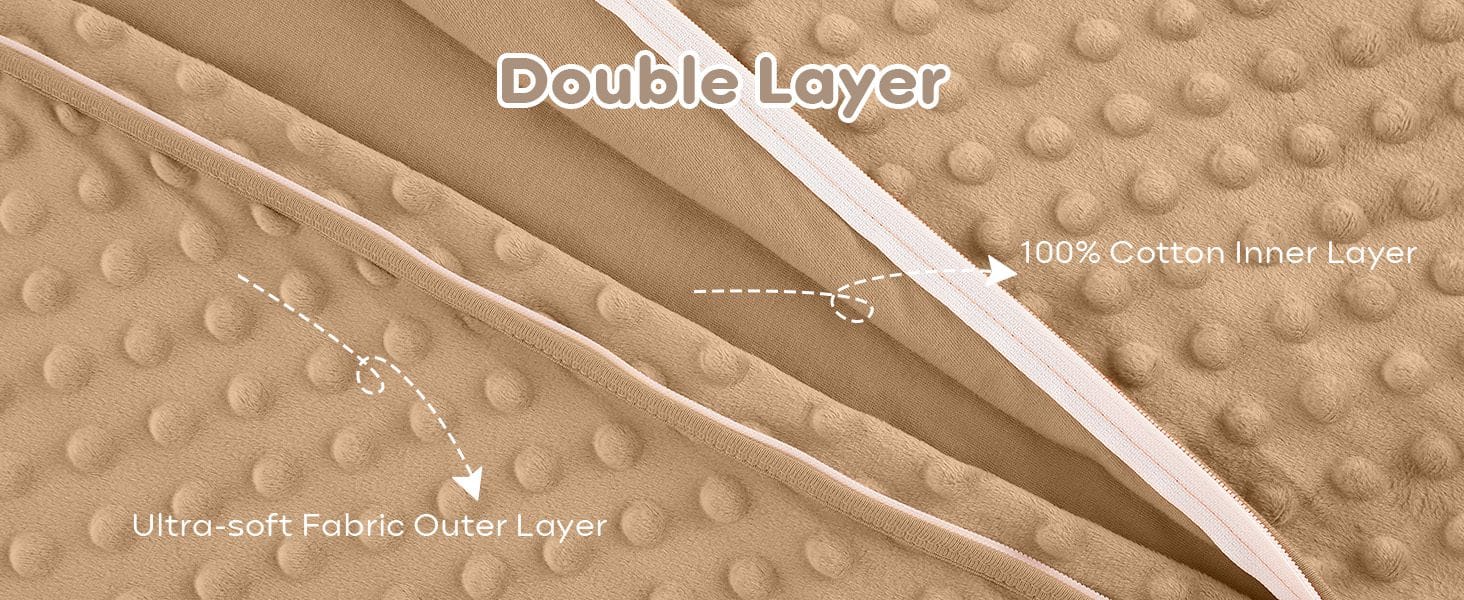 Nursery Sleep Sack Brown&Coffee Plush Dots Fleece Baby Sleeping Bag 2 Pack Wearable Blanket 画板 2 15