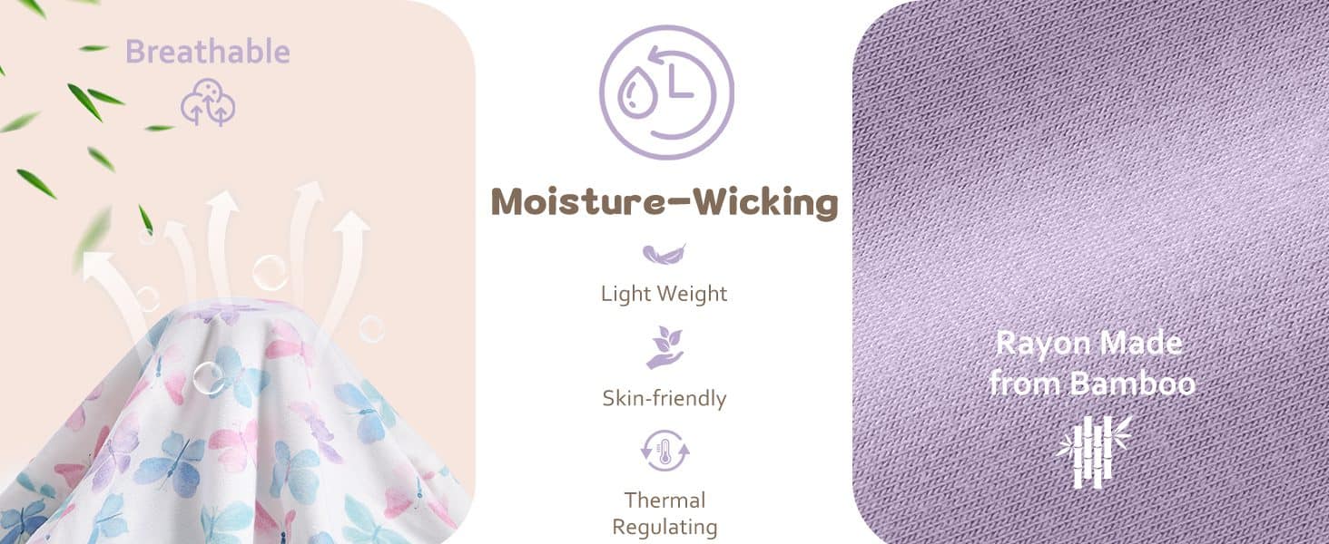 Baby Sleep Sack 0-24 Months Purple Butterfly 2 Pack Baby Wearable Blanket Soft Sleeping Bag 画板 2 拷贝 1