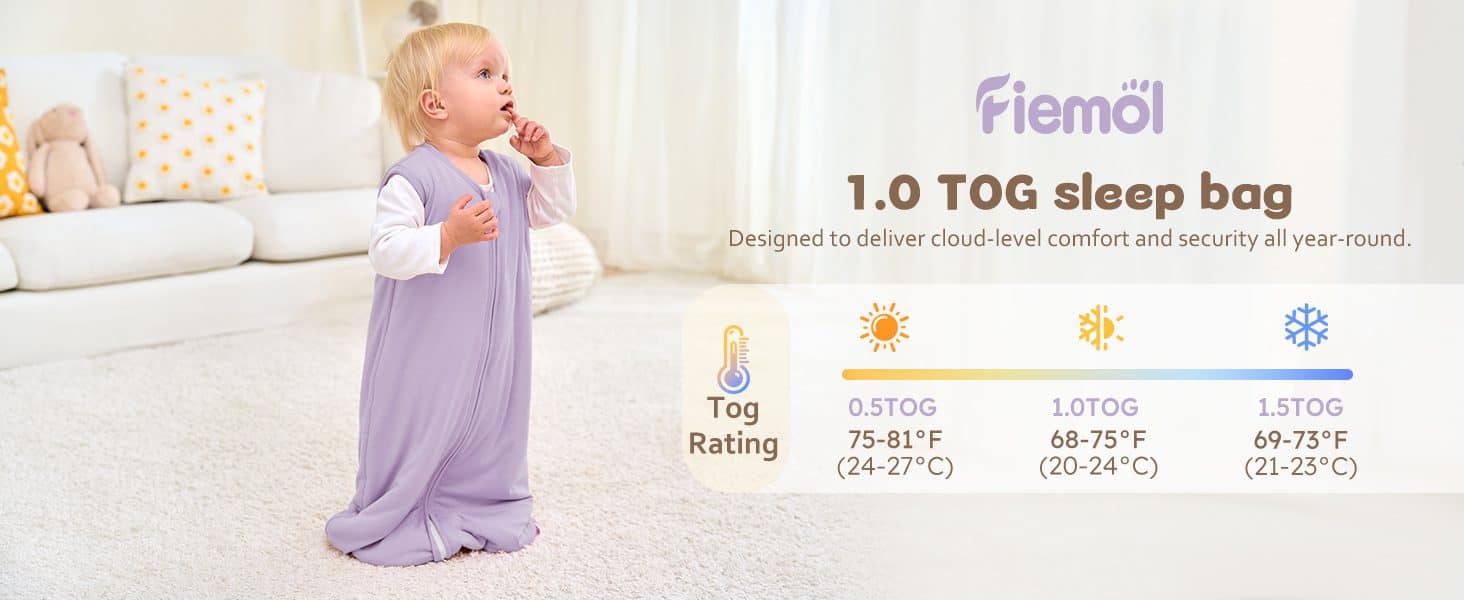 Baby Sleep Sack 0-24 Months Purple Butterfly 2 Pack Baby Wearable Blanket Soft Sleeping Bag 画板 6 1