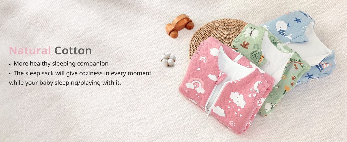 2.5 TOG Extra Warm Winter Sleeping Bag for Infants Quilted Cotton Baby Sleep Sack Blue Sea winter cotton sleep sack newborn 2.5 tog sleeping bag warm quilted baby wearable blanket