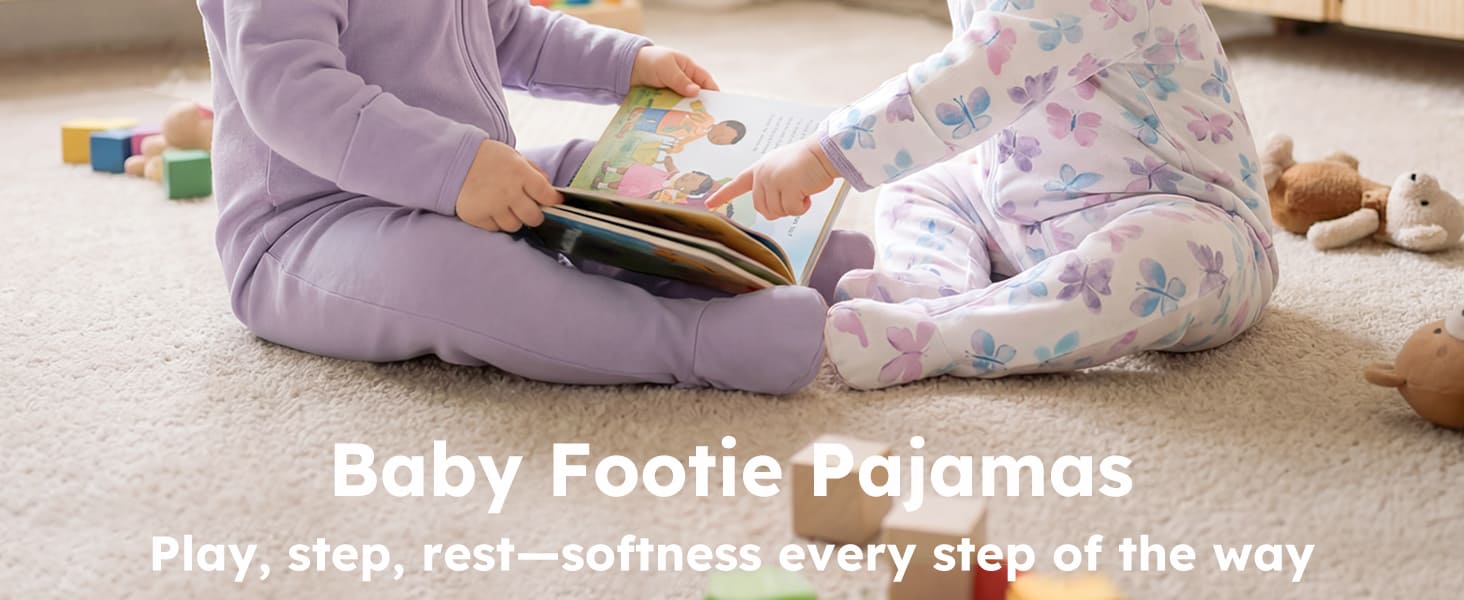 Footie Pajamas for Newborn 100% Cotton Baby Girl Sleepers Baby Clothes auto draft