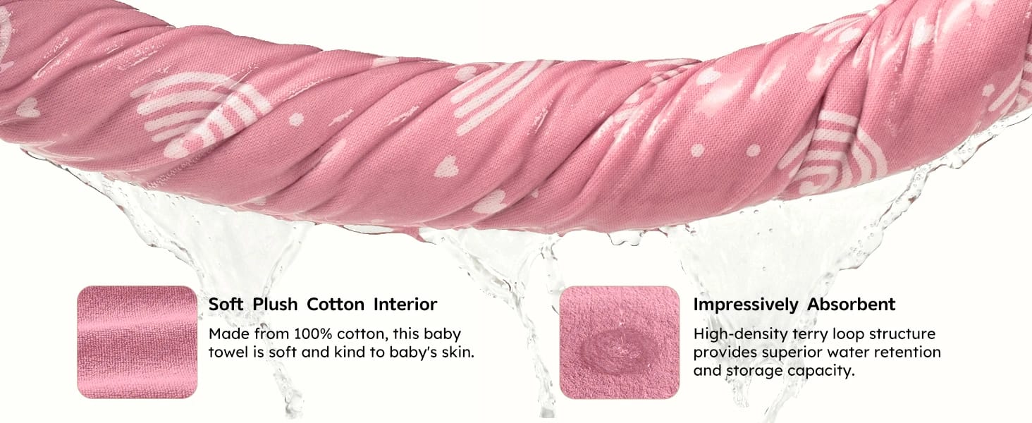 Hooded Baby Towels for Newborn100% Cotton Baby Bath Towels with Hood for Infant Toddler hooded baby towels for newborn