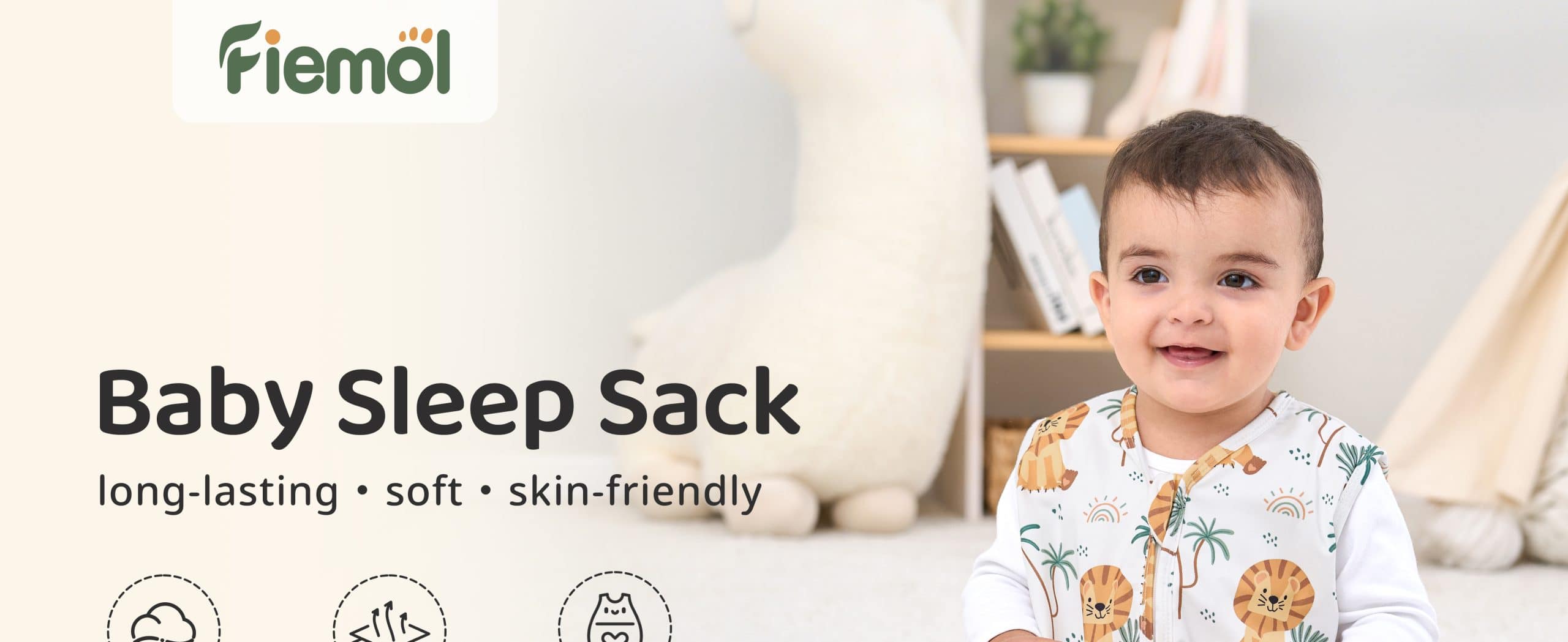 Green Lion Baby Sleep Sacks 0-24 Months Wearable Blanket Summer Baby Sleeping Bag 1 7 Scaled