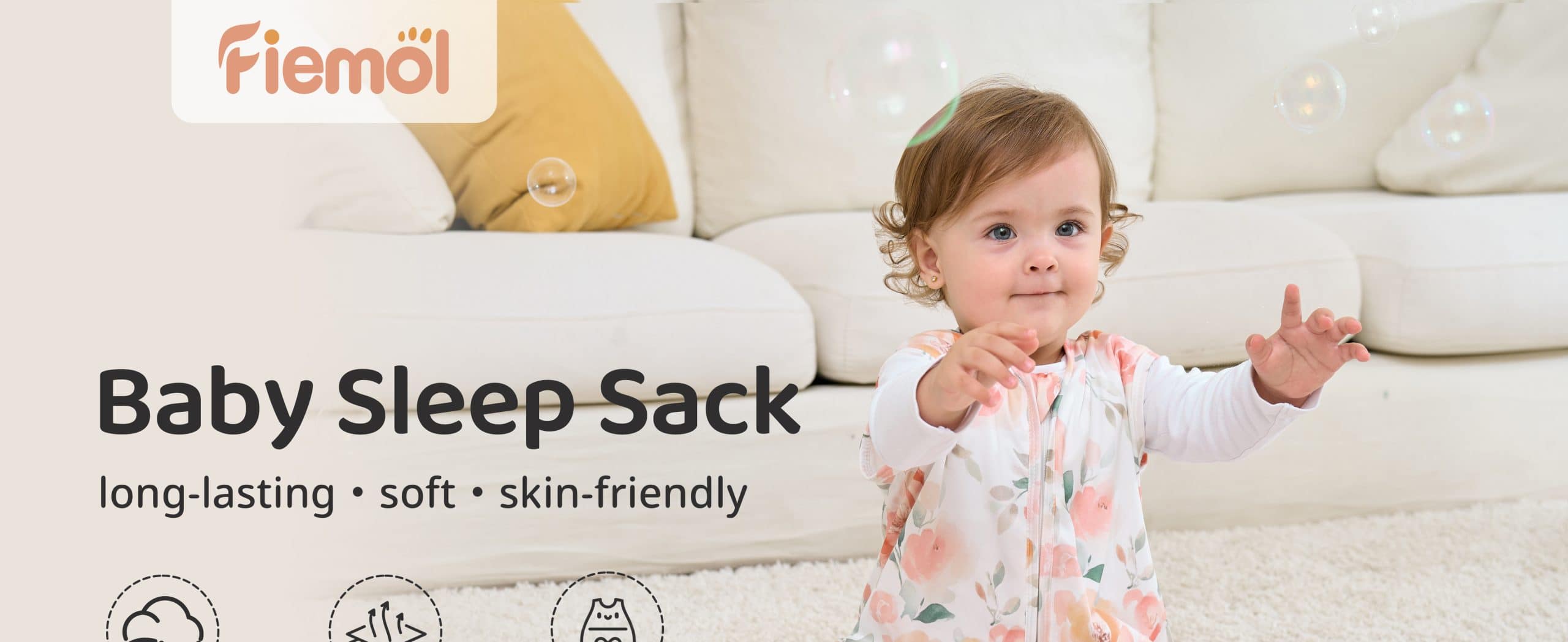 Baby Sleep Sack Orange Flower Baby Girl Sleep Sacks Lightweight Sleeping Back Sack 1 9 Scaled