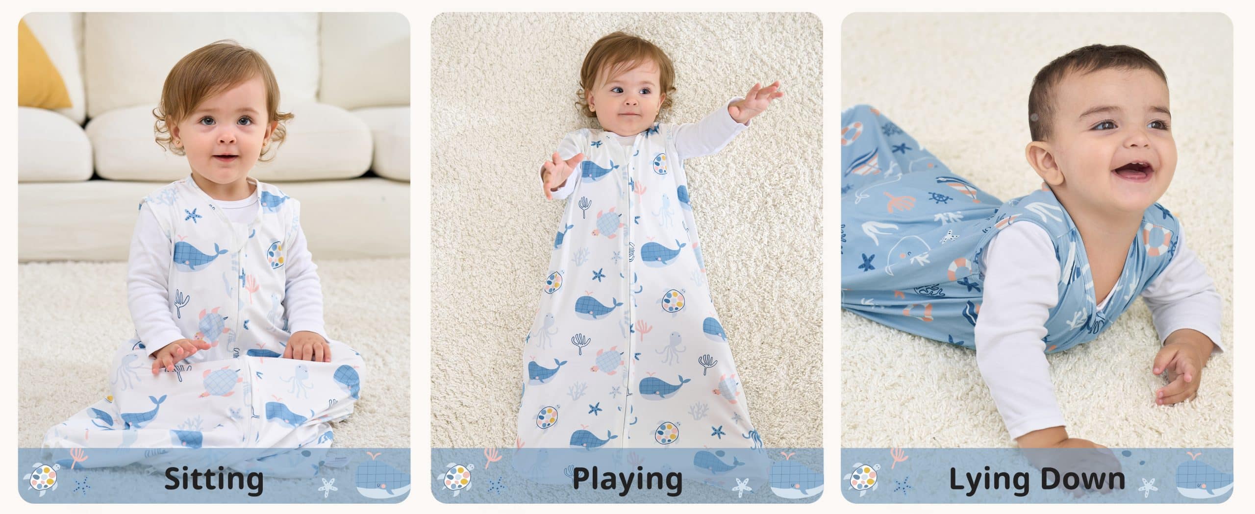 Lightweight Sleep Sacks Blue Whale Baby Sleeping Bags 2 Pack Wearable Blanket lightweight sleep sacks blue whale baby sleeping bags 2 pack wearable blanket